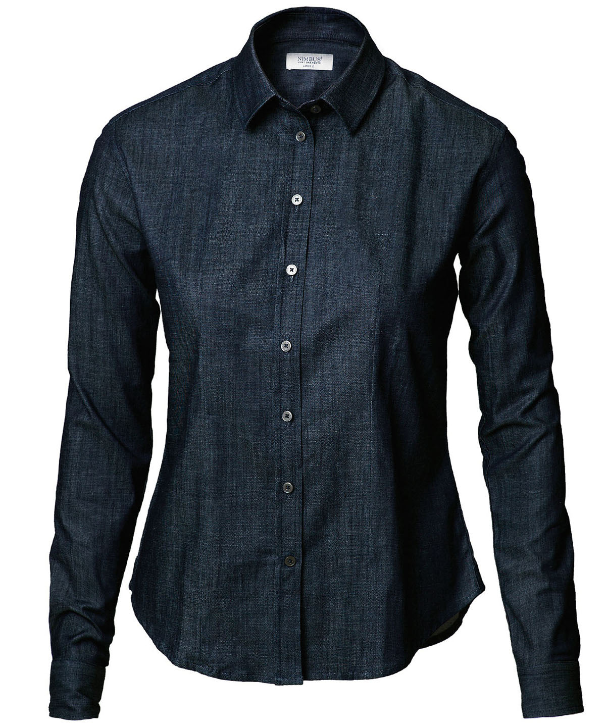 Camisa de mezclilla cruda y elegante para mujer Torrance | Azul Ail