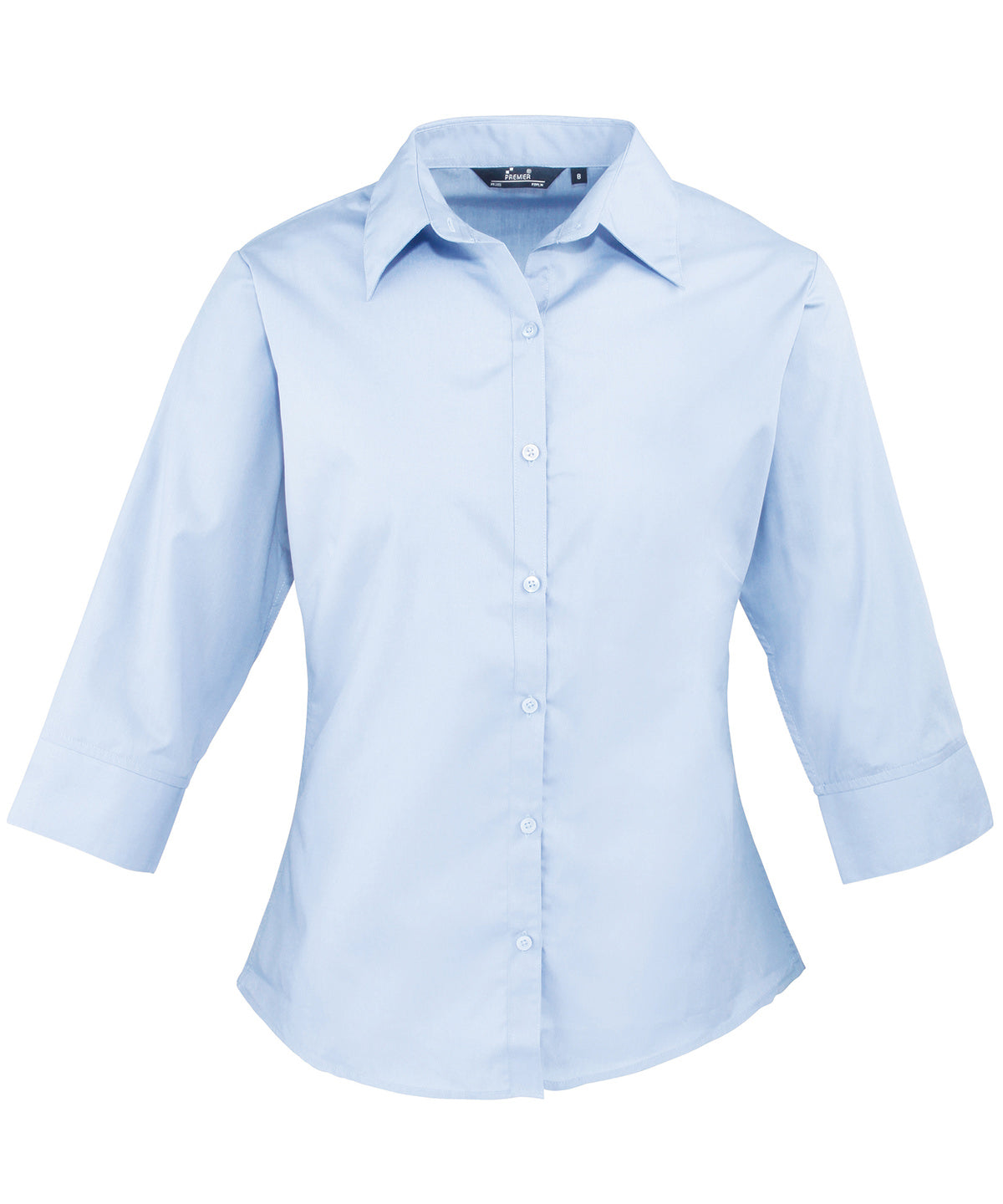 Blusa de manga abullonada para mujer | Azul Claro