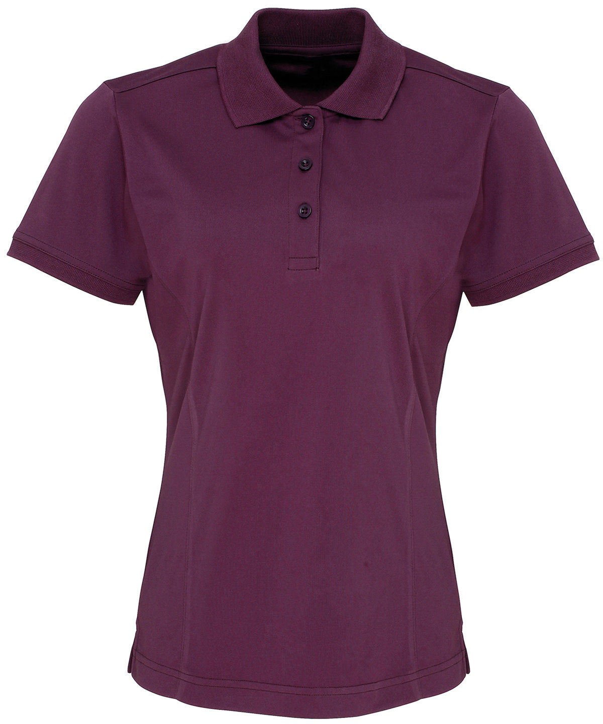 Polo piqu Coolchecker® para mujer | Berenjena