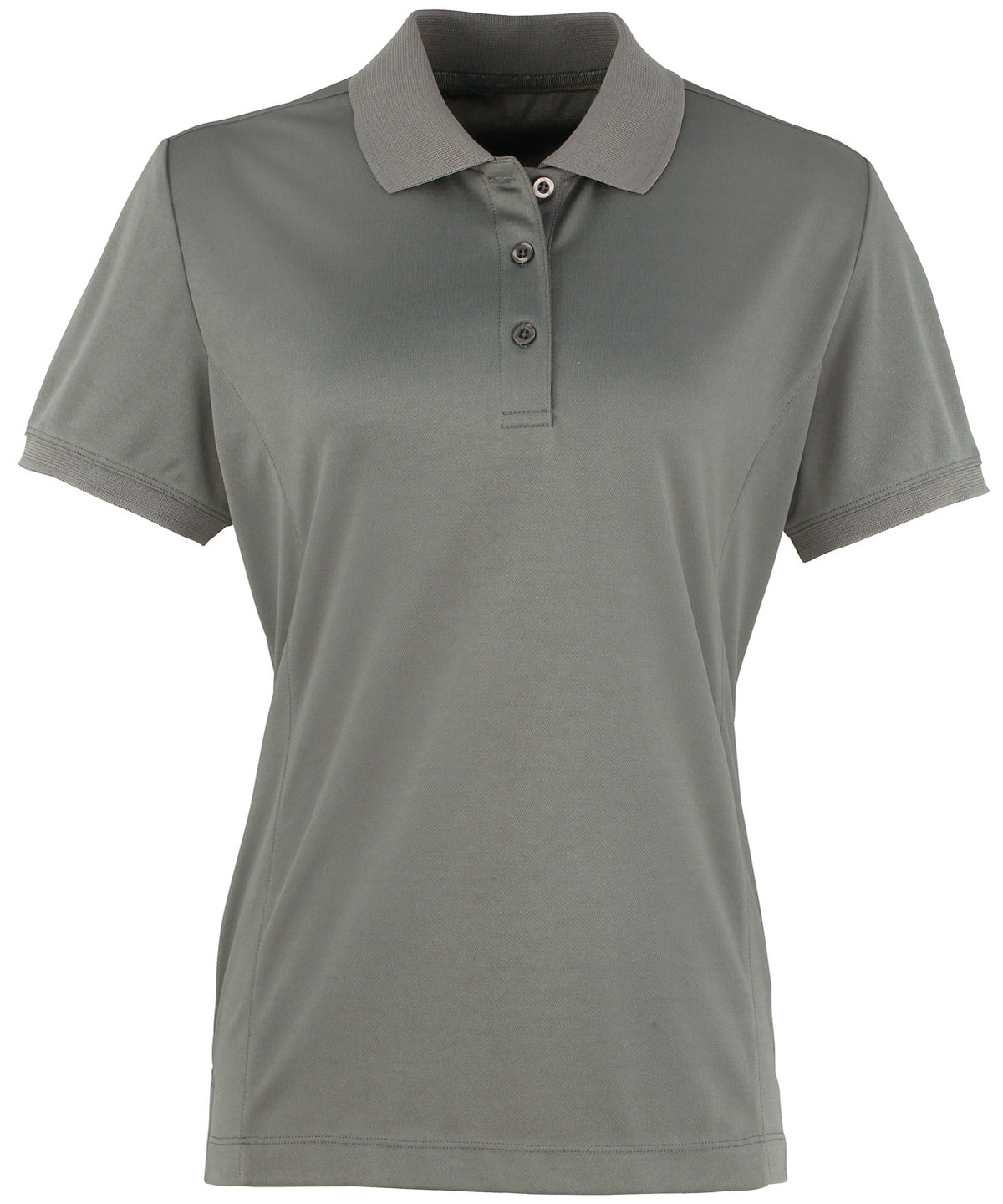 Polo piqu Coolchecker® para mujer | Gris Oscuro