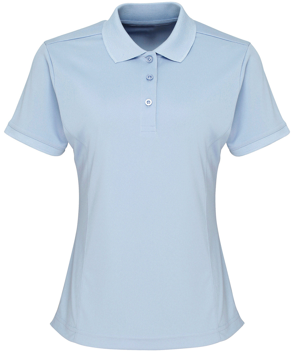 Polo piqu Coolchecker® para mujer | Azul Claro