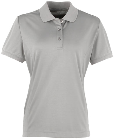 Polo piqu Coolchecker® para mujer | Plata