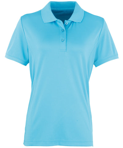 Polo piqu Coolchecker® para mujer | Turquesa