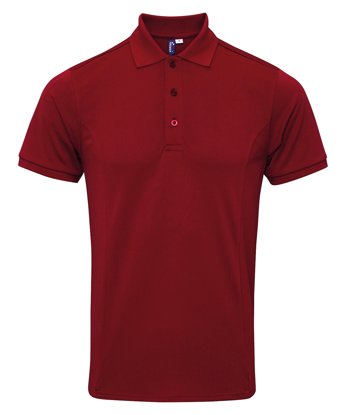 Polo piqu Coolchecker® plus | Burdeos