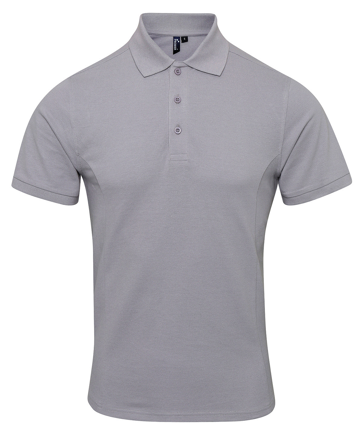 Polo piqu Coolchecker® plus | Plata