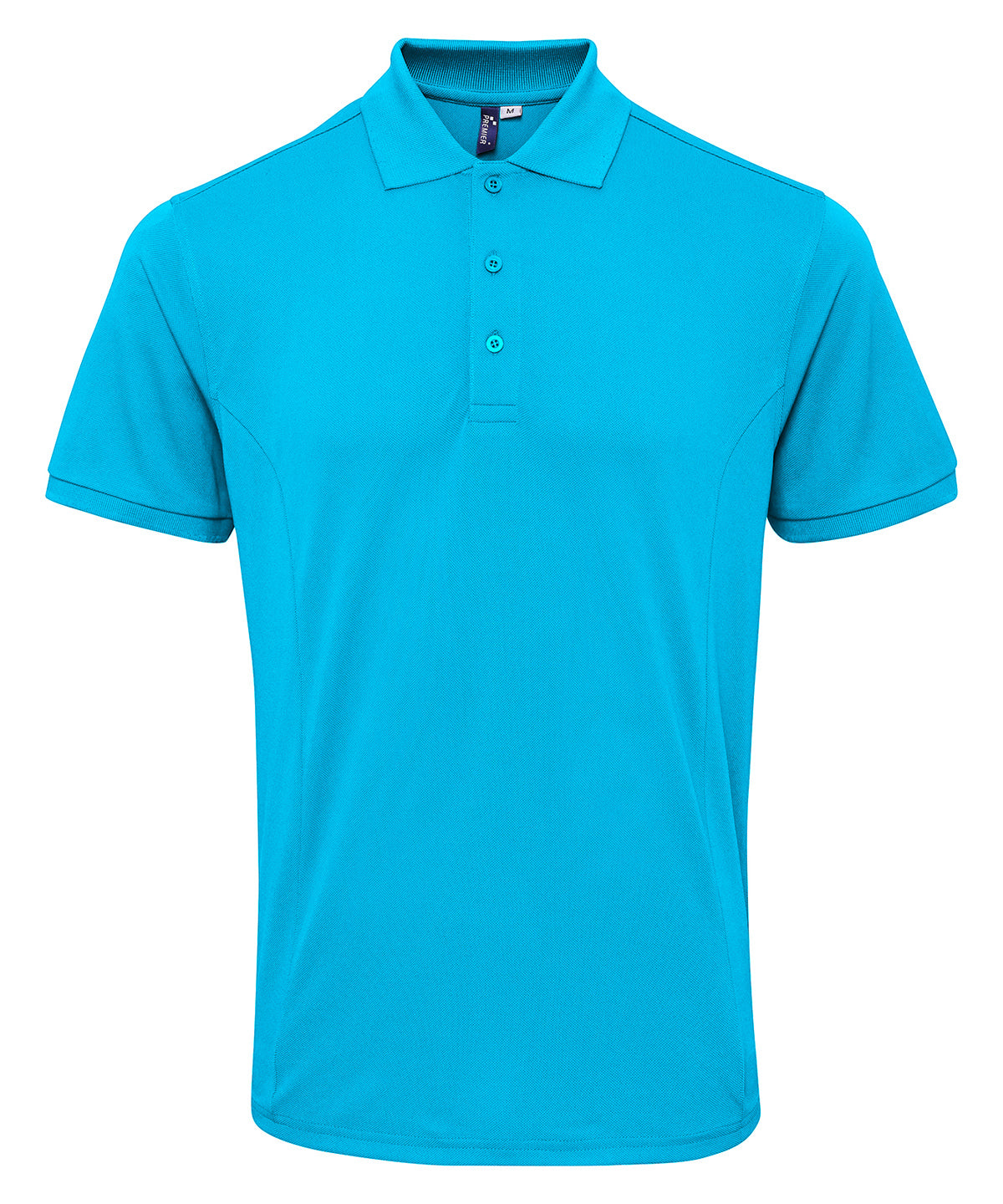 Polo piqu Coolchecker® plus | Turquesa