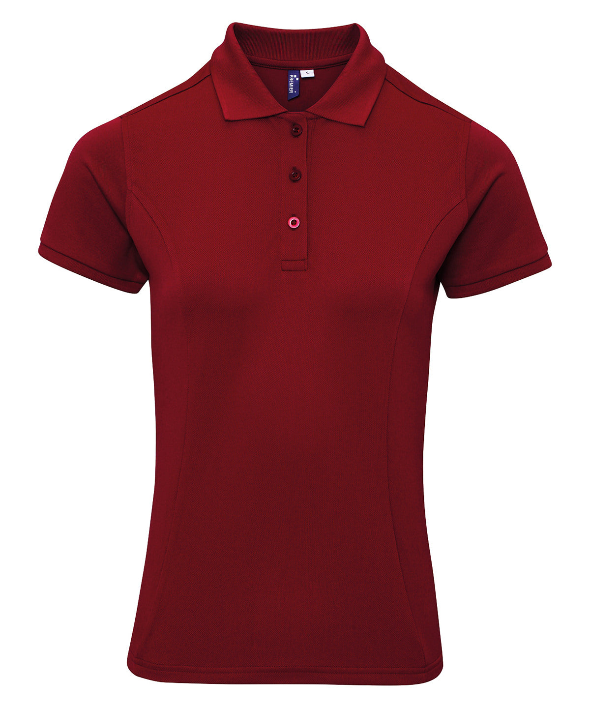 Polo piqu para mujer Coolchecker® plus | Burdeos