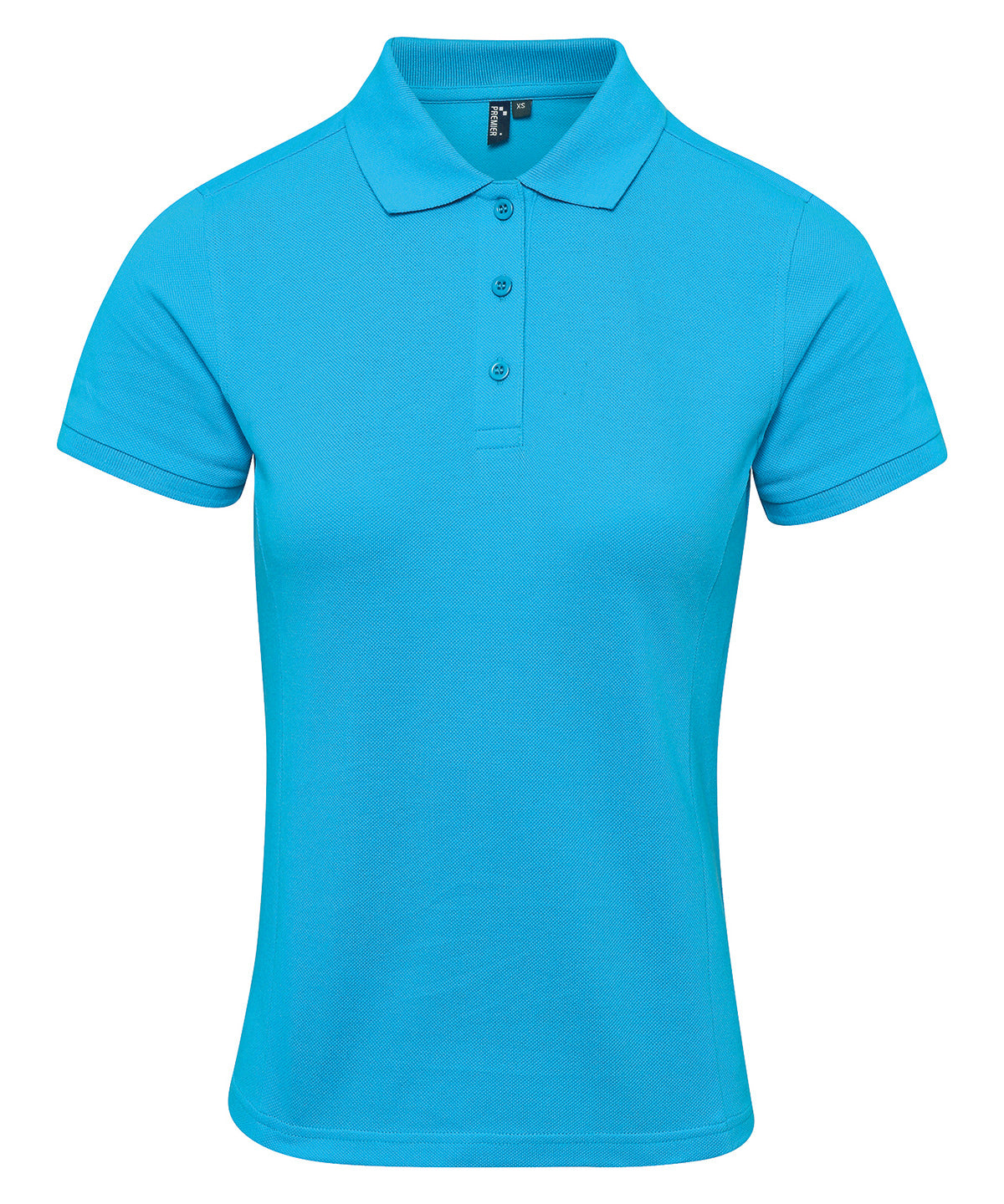 Polo piqu para mujer Coolchecker® plus | Turquesa