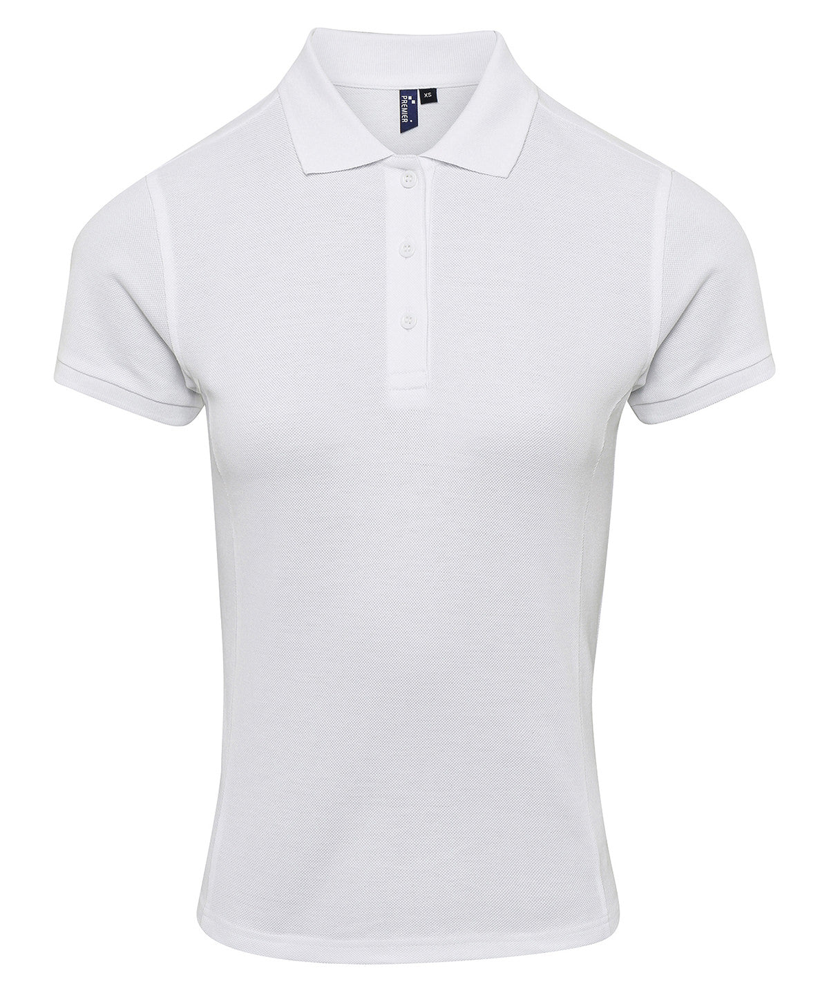 Polo piqu para mujer Coolchecker® plus | Blanco