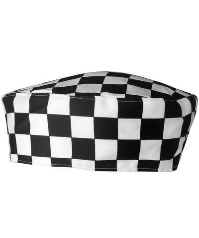 Gorra de chef con calavera | Negro Blanco