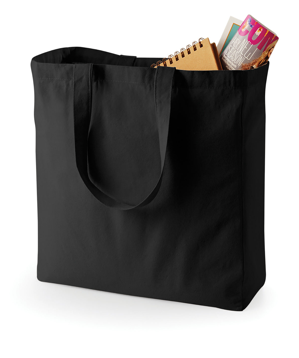 Bolso shopper clsico de lona | Negro