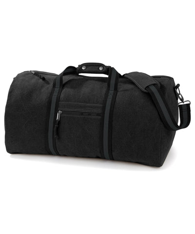Bolso de lona vintage | Negro Vintage
