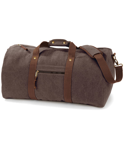 Bolso de lona vintage | Marrn Vintage