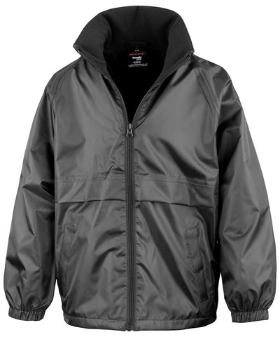 Chaqueta forrada de microfelpa Core junior | Negro