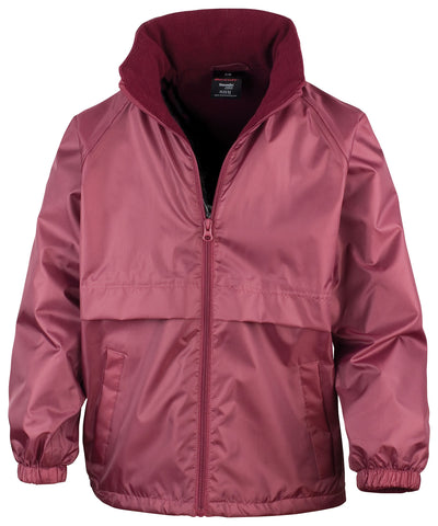 Chaqueta forrada de microfelpa Core junior | Burdeos