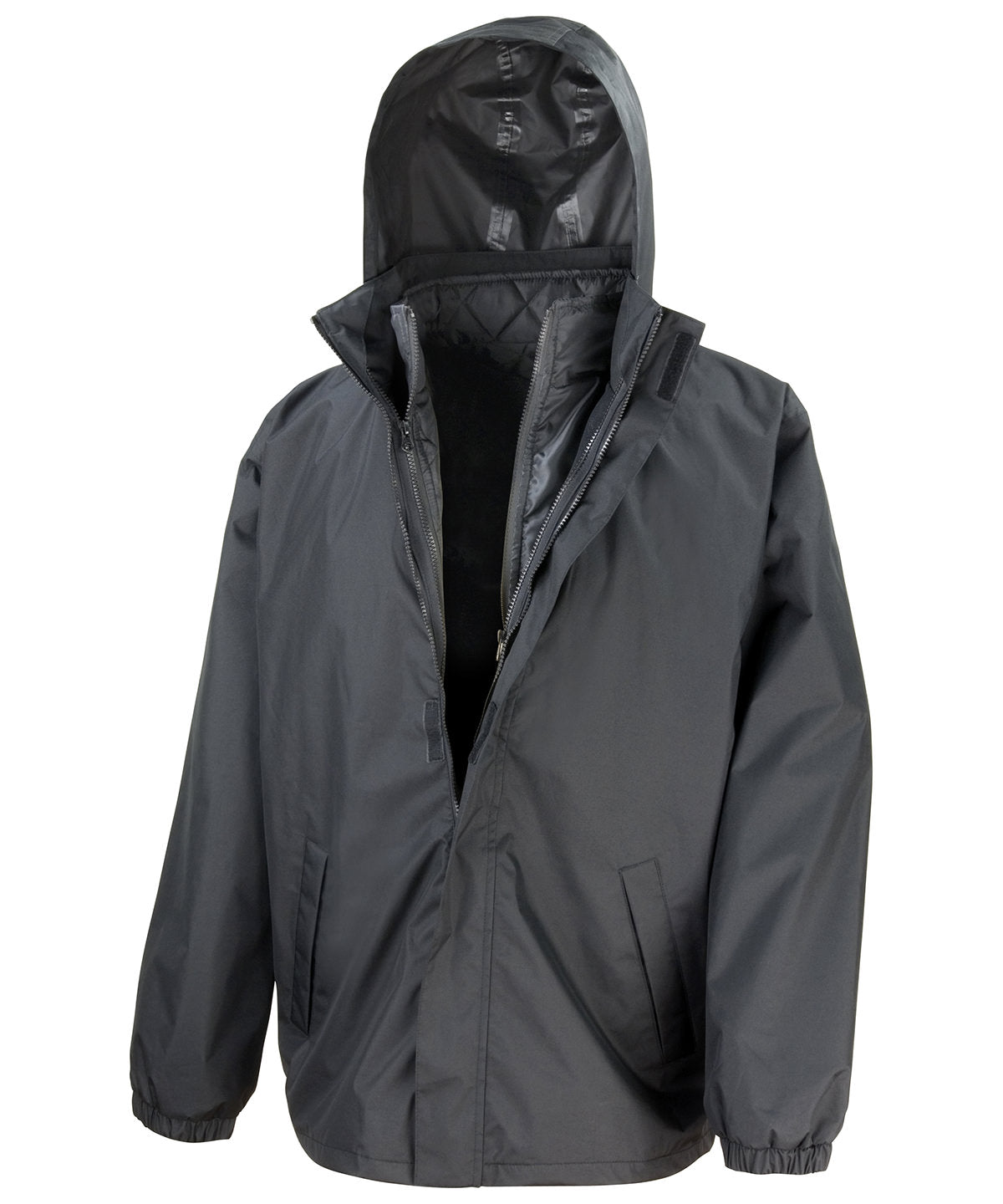 Chaqueta Core 3 en 1 con chaleco acolchado | Negro