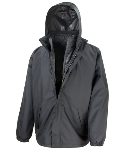 Chaqueta Core 3 en 1 con chaleco acolchado | Negro