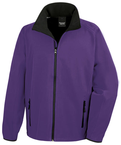 Chaqueta softshell Core para imprimir | Morado/Negro