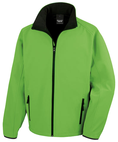 Chaqueta softshell Core para imprimir | Verde Intenso/Negro