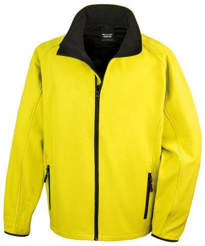Chaqueta softshell Core para imprimir | Amarillo/Negro