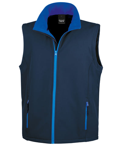 Chaleco softshell imprimible | Azul Marino/Azul Real