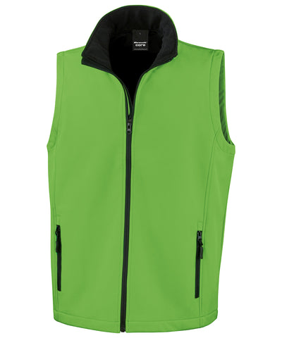 Chaleco softshell imprimible | Verde Intenso/Negro