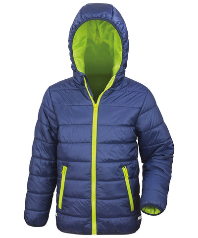 Chaqueta acolchada Core junior suave | Azul Marino/Lima