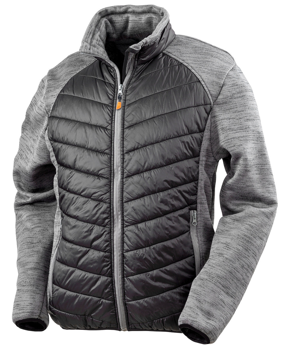 Chaqueta Elevator | Negro/Gris Jaspeado