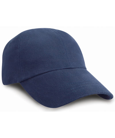 Gorra de algodn cepillado pesado de perfil bajo | Azul Marino