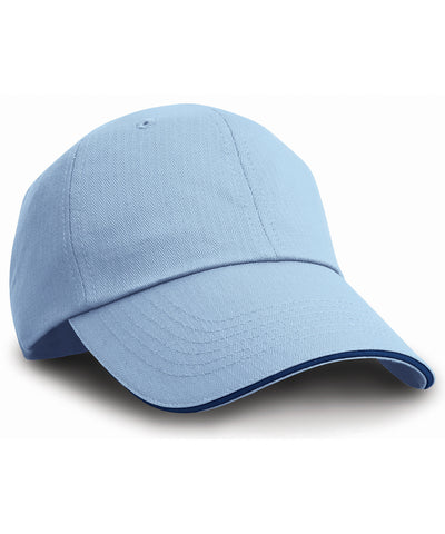 Gorra de espiga con visera en contraste | Azul Cielo/Marino