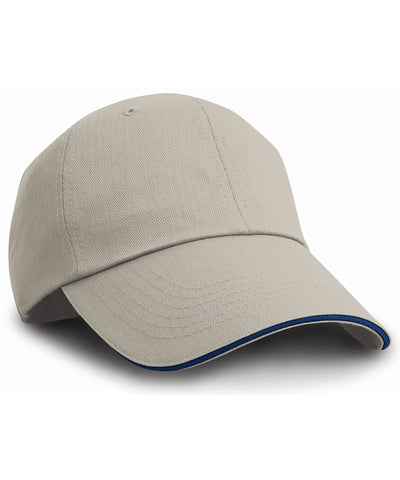 Gorra de espiga con visera en contraste | Beige/Marino