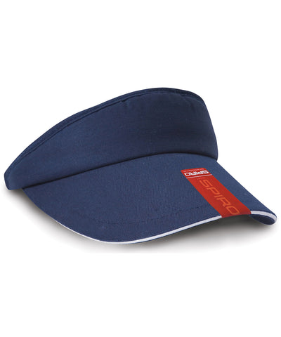 Visera de espiga con visera sandwich | Azul Marino/Blanco