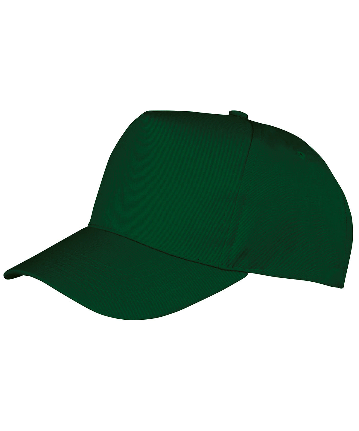 Gorra de impresin de polialgodn de 5 paneles Boston | Verde Botella