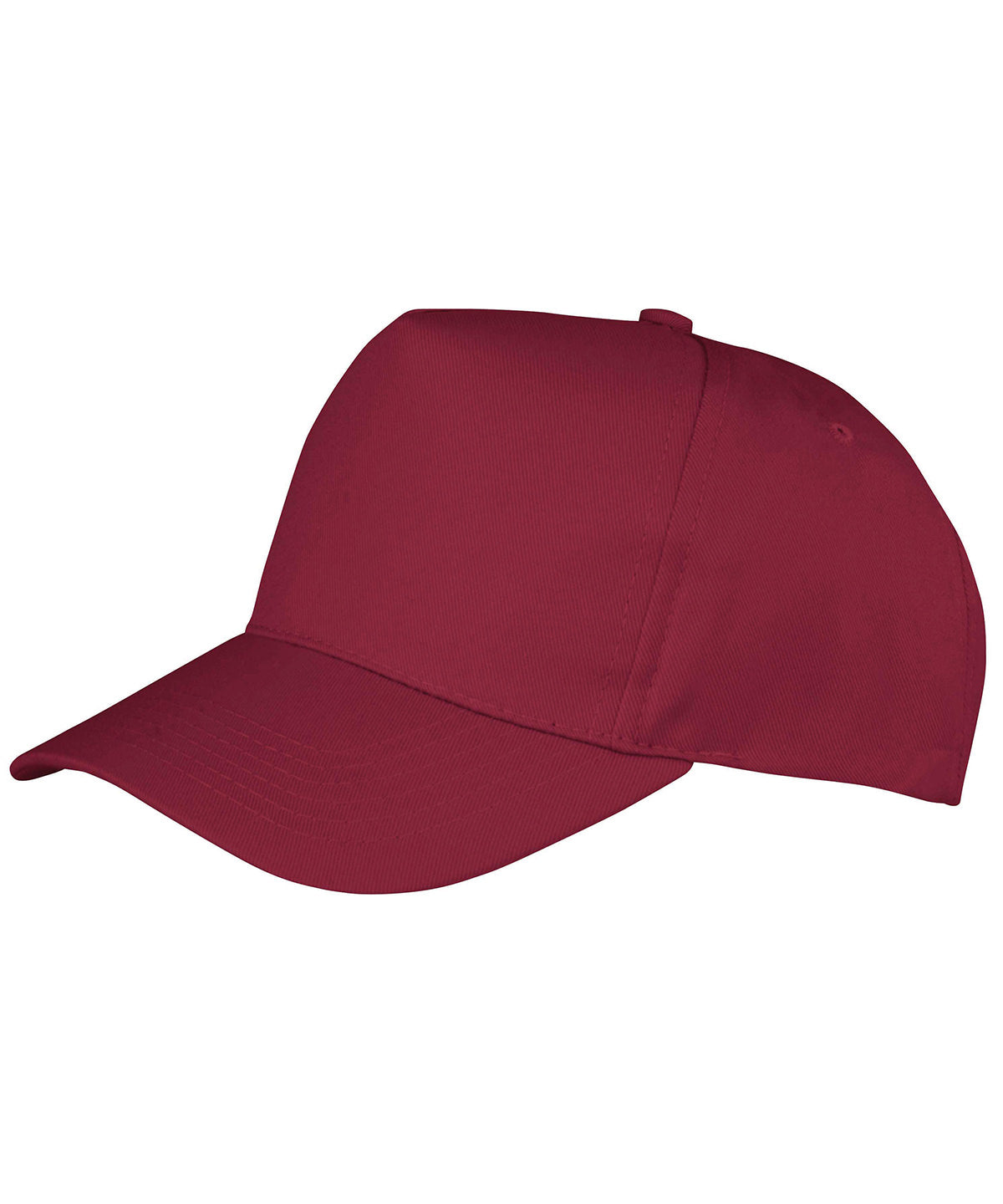 Gorra de impresin de polialgodn de 5 paneles Boston | Burdeos