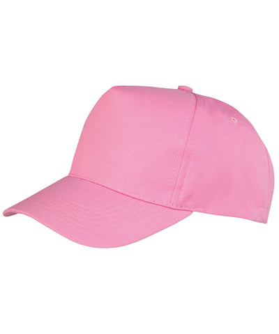 Gorra de impresin de polialgodn de 5 paneles Boston | Rosa