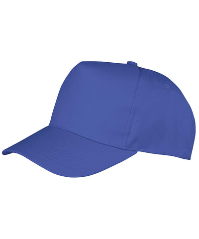 Gorra de impresin de polialgodn de 5 paneles Boston | Azul Real