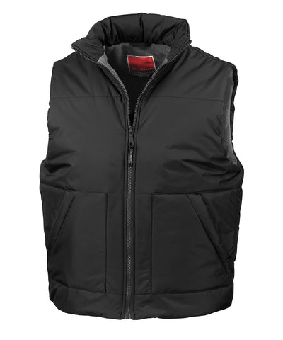 Chaleco acolchado con forro de velln | Negro