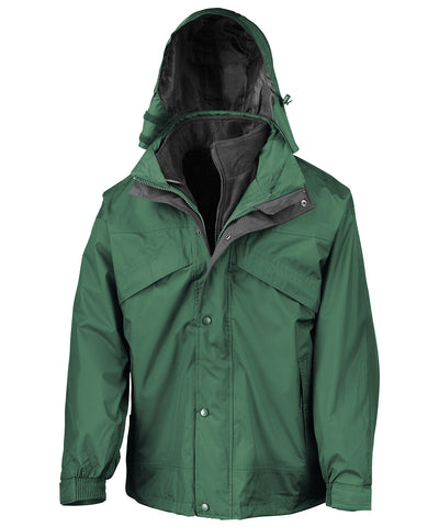 Chaqueta 3 en 1 con cremallera y clips | Negro - Carbn Oscuro