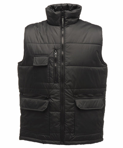 Chaleco acolchado Steller con mltiples cremalleras | Negro