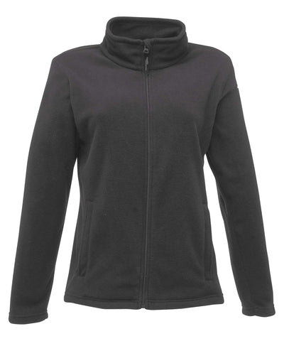 Forro polar de microfibra con cremallera para mujer | Gris Foca