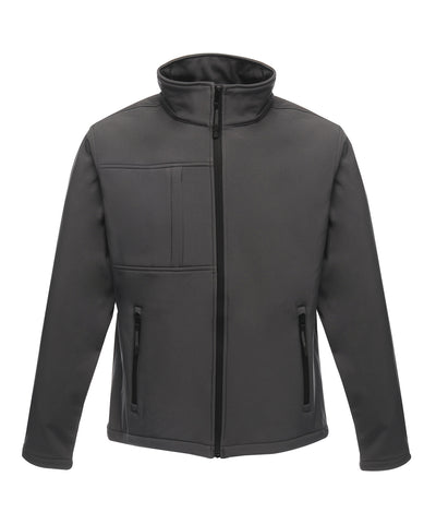 Chaqueta softshell Octagon II con membrana de 3 capas imprimible | Gris Foca/Negro