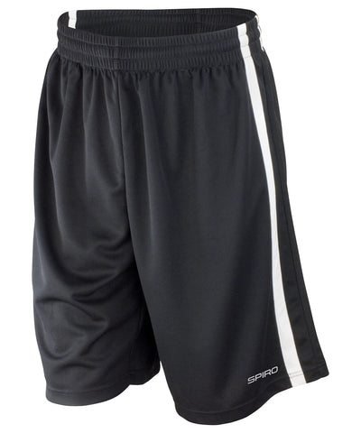 Pantalones cortos de baloncesto de secado rpido | Negro/Blanco