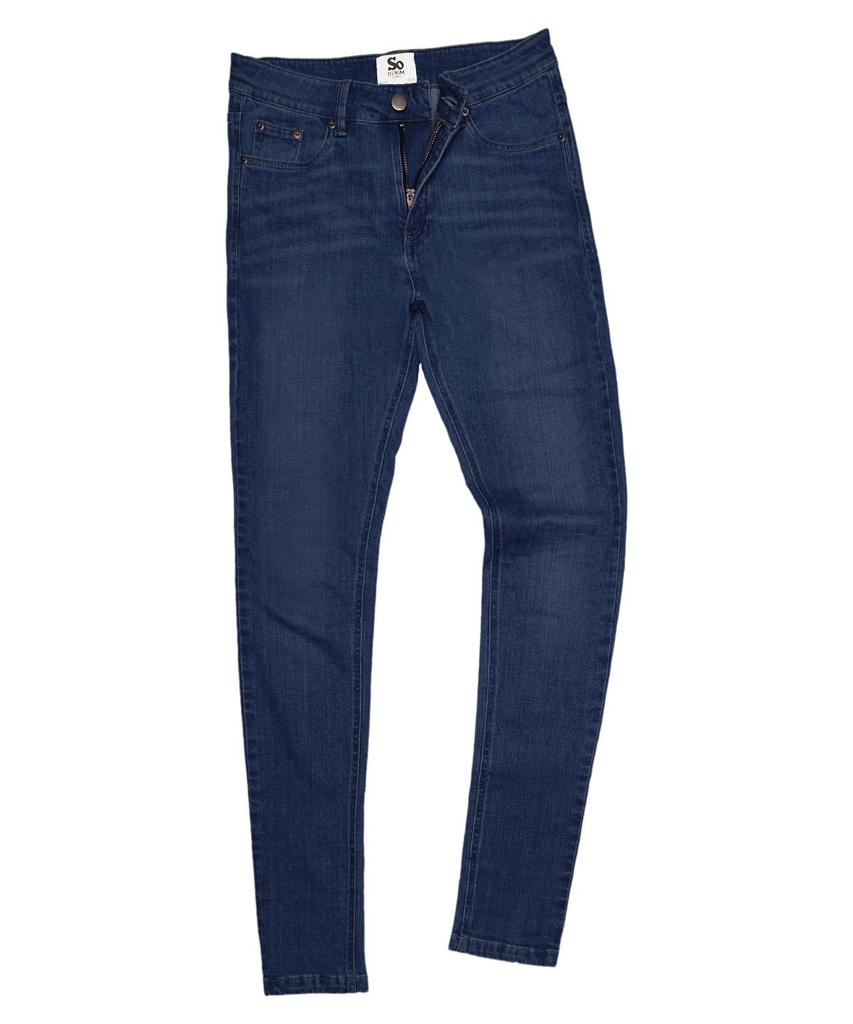 Vaqueros ajustados Lara para mujer | Azul Oscuro Lavado