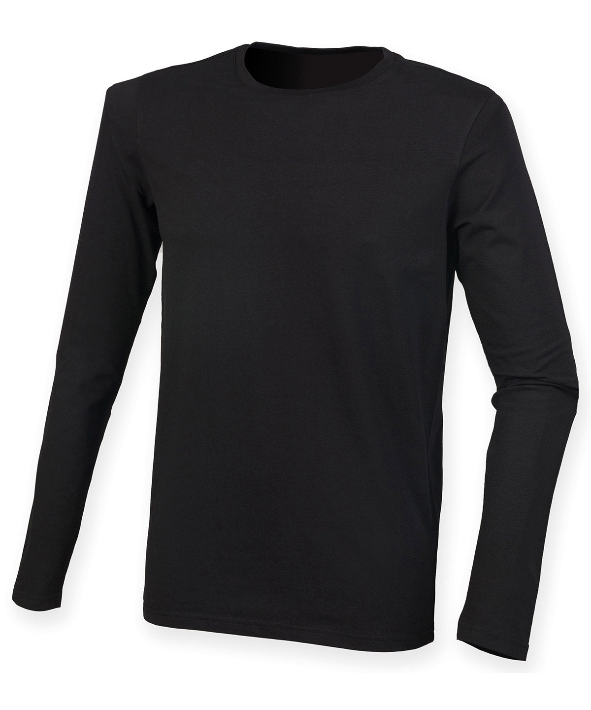 Camiseta de manga larga elstica Feel Good | Negra Profunda