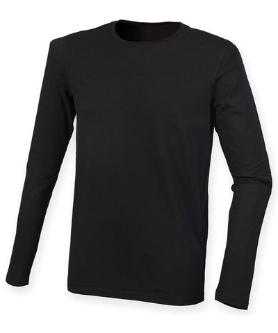 Camiseta de manga larga elstica Feel Good | Negra Profunda