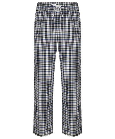 Pantalones de saln de tartn | Blanco/Cuadros Multicolor