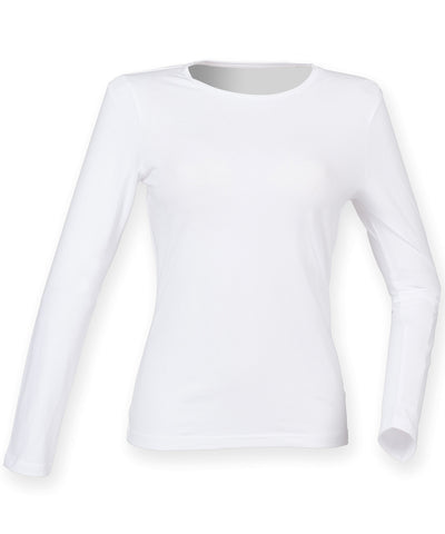 Camiseta de manga larga elstica para mujer feel good | Blanca Nieve
