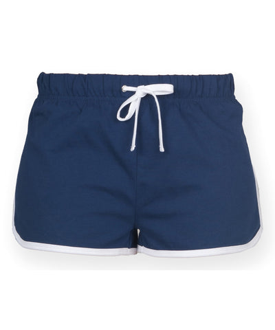 Pantalones cortos retro para nios | Azul Marino/Blanco