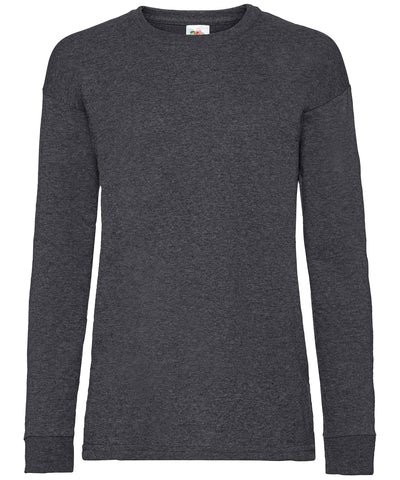Camiseta de manga larga para nios Coolplus® Valueweight T | Gris Oscuro Jaspeado