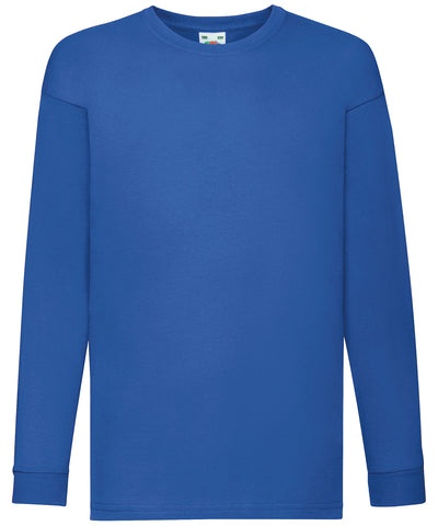 Camiseta de manga larga para nios Coolplus® Valueweight T | Azul Real